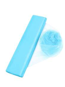 1 Roll Sheer Organza Tulle, Wedding Ceremony Decor, Swiss Voile Fabric For Wedding Chair Decoration, Wedding Supplies, DIY Sewing Tulle For Wedding Decor, Wedding Ceremony Party Supplies, Fabric, Bridal Shower Decor - Blue - View 7