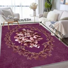 700g/Sq.M Crystal Velvet Rug With Non-Slip Backing, 5mm Thick, Bohemian Style Solid Color Rug, Soft And Washable For Indoor/Outdoor, Suitable For Living Room, Bedroom, Kitchen, Office, Home Decor Large Area Carpet Back To School