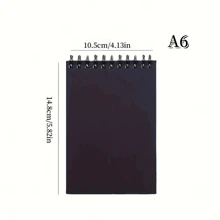 1 Stück Premium dickes quadratisches Skizzenbuch - spiralgebundener Zeichenblock, 14,8 x 10,5 cm / 21 x 14,8 cm, hochwertiges Skizzier- und Schreibheft