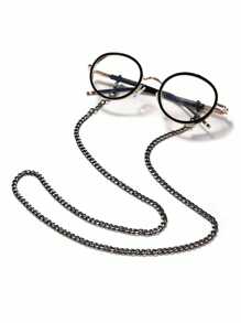 1pc Unisex Metal Eyeglasses Chain, Eyeglasses Cord, Mask Chain, Eyewear Hanging Rope, Multifunctional Anti-Lost Mask Holder - Multicolor - View 6