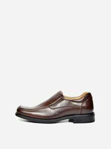 Men's Dress Loafer Shoes Monk Strap Slip On Loafers - Rust Brown - View 7