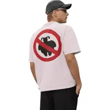 Playera Camiseta Oversize Meme Prohibido Gordas LL Unisex - Blanco - Ver 1