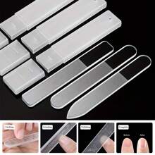 3pcs/Set,Nail File Glass Nail Buffer Crystal Nano Nail File And Cuticle Trimmer Double Sided Manicure Pedicure Tools Nail Kit For Women Men Acrylic Natural Nail(Each Piece Is Boxed Separately) - Multicolor - View 11