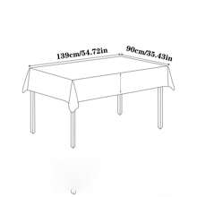 2件套防水防油桌布，厚薄可选，长方形，格子，简约优雅的设计