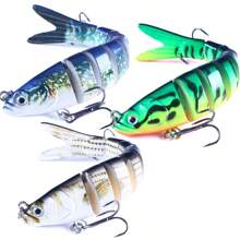 Hengjia 3pcs/Set Sinking Multi-Jointed Minnow Lure 13.7cm 27g Slow Sinking Bionic Fish Swim Lure With Bass Triple Hook, Carp Fishing Tackle, Hard Bait - Multicolor - View 16