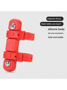 Adaptador de soporte para botella de ciclismo, base de conversión de jaula de botella de silicona gel para carretera y MTB sin instalación de agujeros para fijar la botella de bicicleta