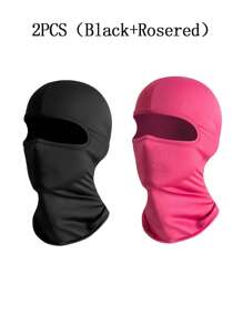 1/2 piezas Pasamontañas para niños y niñas, máscara facial completa transpirable, gorra de protección completa, cuello a prueba de viento y polvo, máscaras faciales para ciclismo