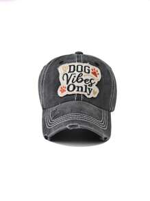 1 件男士休闲字母印花透气可调节棒球帽，多色，适合户外活动、街头风格和日常穿着