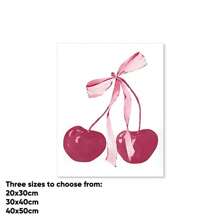 Butterfly Decoration Painting For Kids Room, Romantic Pink Bow Design, Wall Art (No Frame)