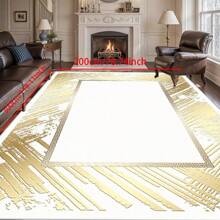 [Crystal Fleece 700g/㎡ Dotted Bottom 5mm Thickness] European-Style Living Room Bedroom Carpet, Washable, Non-Slip, Stain-Resistant Backing, Suitable For Bedroom, Dining Room, Kitchen, Office, Entrance, Living Room, Farmhouse Decoration, Indoor & Outdoor
