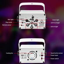 Dj Disco Lights, USB Party Stage Lights, 120 LED Patterns Sound Activated And Strobe Effects With Remote Control For  Birthday, Family Gathering, Karaoke, Christmas, Wedding