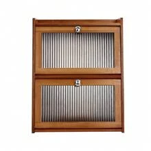 40*28*50cm/15.7*11*19.7in Tabletop Cabinet With Door Mini Kitchen Cabinet 2 Tiers Cupboard Storage Cabinet Small Sideboard Cabinet For Kitchen, Study, Bathroom, Bedroom, Living Room