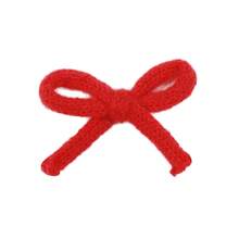 10pcs Knitted Bow Hair Clips Decor, DIY Handmade Accessories - Multicolor - View 8
