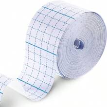 قطعة واحدة من شريط ضاغط غير منسوج قابل للتمدد ولاصق، ضمادة تنفسية قابلة للقطع واللف الحمائي، لفة شريط ضاغط (5 سم * 5 م) ، إكسسوارات جيم ، ضمادات رياضية - أبيض - مشاهدة 5