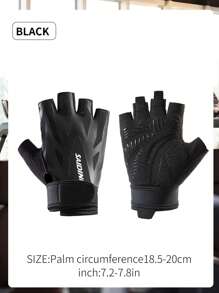 1pc Polyester Fitness Wrist Wrap Riding Gloves For Women, Yoga, Kettlebell Training, Gymnastics, Cycling, Anti-Slip & Callus Preventing Sports Half Finger Gloves - Multicolor - View 11