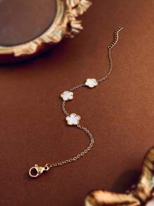 1条幸运五叶花925纯银手链，款式优雅，适合日常佩戴和送礼。 - 五葉花手鍊 - 查看 4