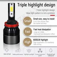 VCSZKXLY Para For Chevrolet Tahoe 2007-2014 6X LED Faros + Kit De Bombillas Antiniebla