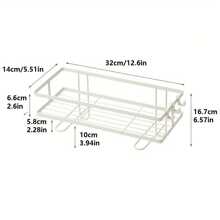 1pc Bathroom Toilet Wall Mounted Shelving Unit, No-Drill Floating Storage Rack - Multicolor - View 8