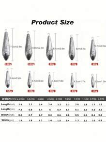 GOTURE Goture 5/10/15/20/30pcs Fishing Weights Sinkers Willow Leaf/Drop Shot/Bullet Weights With Swivel Sanp ,Ideal Fishing Sinkers And Weights,Lead Weights For Accurate Casting And Versatile Angling