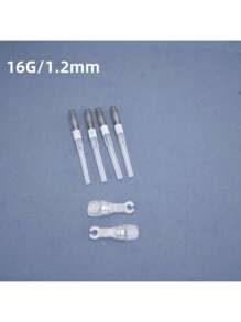 6 件/1 套无菌不锈钢混合尺寸穿刺工具套装。4 根穿刺针 + 2 把钳子适用于（14G 16G 18G 20G）静脉插管空心穿刺，适用于男女耳、鼻、腹、唇、眉、舌、软骨皮肤穿刺美容工具 - 多色2 - 查看 13