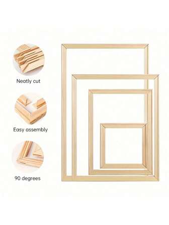 1 st original träram, dekorativ konststil, tjockt dukstöd, gör-det-själv-ram, lämplig för konstnärliga oljemålningar och väggdekor, passar hem, vardagsrum, sovrum, entré, kontor, badrum, perfekt för högtider, fester, presenter, par, halloween, jul