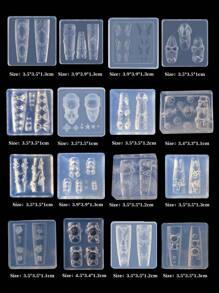 klimonla 1 件 2025 新款 3D 硅胶美甲模具 | 耐热可重复使用 DIY 印章工具，适用于凝胶/树脂/水晶设计、美甲用品、美甲工具、美甲工具、返校、指甲、按压指甲的美甲工具