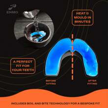 Enmo Maxilla Pro Mouthguard-Adult, Radio Black/Blue - Navy Blue - View 2