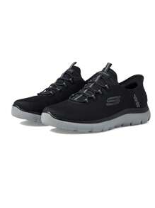 Skechers Men's Summits High Range Hands Free Slip-In Sneaker, Black - Black - View 1