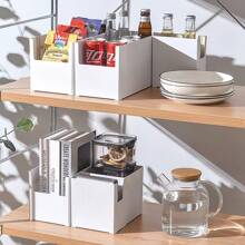 Japanese Style Plastic Storage Containers, Kitchen, Bathroom, Countertop, Makeup, Medicine Organizer Baskets Gifts Women Girls