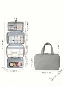 1 Stück wasserdichte faltbare Kulturtasche mit Nass-Trocken-Trennung, multifunktionale Kosmetiktasche, Reiseaufbewahrungstasche