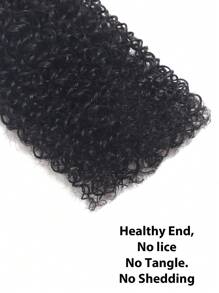 Kinky Curly 1 Piece Clip In Human Hair Extensions Human Hair Clip In Human Hair Extensions Natural Black Remy Hair For Women - SNatural - View 10