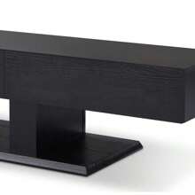 Follian Black Finish TV Stand