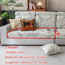 1pc Plush Jacquard Anti-Slip Sofa Seat Cover, Soft & Skin-Friendly, Modern Design, Pet/Scratch Resistant, Suitable For L-Shaped Sofa And 1/2/3/4-Seat Sofa, Applicable For All Seasons (Sold Individually) - Blue - View 15