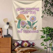 1 PC Inspirational Slogan Patterned Tapestry, Wall Decor Hanging, Room Decoration, Home Decor