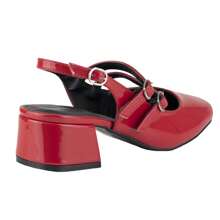Lady Paulina Mila 37701 Red Patent Leather Women's Heeled Shoe - 紅色 - 查看 5