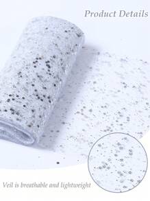 1pc 10yard Wedding Shining Organza, Beige Sparkling Tulle Ribbon Fabric, Wedding Bridal Shower Party Decorations Room Table Chair Decor Ivory Organza Photography Background Decor, Wedding Handmade DIY Crafting, Flower Wrapping Champagne Organza, BabyShower Birthday Party Favor, Banquet Gift Wrapping Bow Ribbon