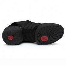 Zapatos de baile para mujer de suela de goma y malla, zapatos de baile de cuadrados de suela blanda transpirables para todo el año, zapatos de práctica de baile, zapatos de ejercicio de fitness corporal, zapatos casuales