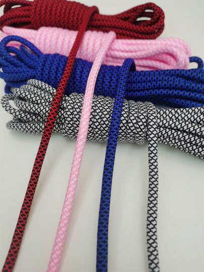 4mm 5m/10m マルチカラー ポリエステル ロープ 1巻 ホリデー装飾、ハンドメイド クラフト、ギフトラッピング、結束、ゲームなどに