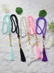 1 件优雅创意亚克力珠，99 颗珠子，6 毫米念珠 - 彩色 - 查看 1