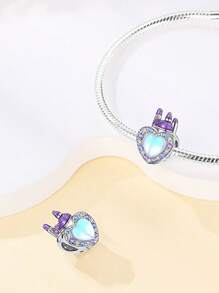 STYFNE 1pc Blue Series Travel Cruise Ship, Camera, Ocean Turtle, Clover Charm Pendant, Suitable For DIY Bracelet, Women Jewelry, Daily Small Gift - Multicolor - View 23