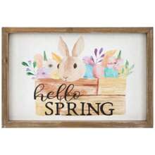 Hello Spring Framed Easter Wall Sign - 11.75"245285