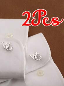 2pcs Custom Groomsmen Cufflinks, Personalized Initial Letter Cufflinks, Groomsmen Gift, Customized Art Monogram Cufflinks, Best Gift For Men, Birthday, Christmas, Halloween