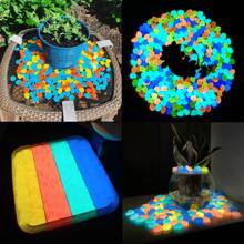 100/300 Pcs Glow In Dark Rocks Luminous Stone Garden Accessories Micro Landscape Fish Tank Decoration Outdoor Patio Lawn Yard Kit - Multicolor - View 6