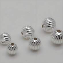 50 件 4/5 毫米南瓜珠手工串珠首饰制作配件，适用于 DIY 串珠用品、手镯、项链和其他珠宝