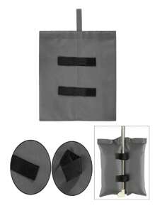 1pc Heavy Duty Oxford Tent Weight Bag - Outdoor Camping Sun Shade Canopy Sand Bag Stake, Black, Patio Gazebo Weight, Canopy Weight Bag, Heavy-Duty Sandbag, Upright Tent Canopy Leg Weight, Garden Gazebo, Umbrellas, Trampoline Leg Weights, Suitable For Instant Outdoor Sun Shade Shelters, Outdoor Accessories, Camping Accessories