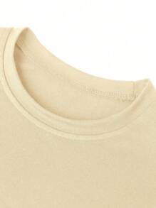 Meisjes casual T-shirt met grappige print, ronde hals en korte mouwen, zomertopje