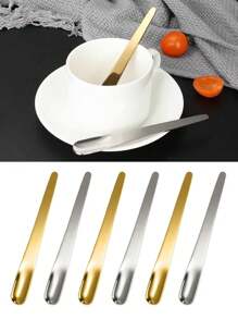 2/4/6/8/10/12 ملاعق قهوة، ملعقة مسطحة من الفولاذ المقاوم للصدأ للحلوى، ملعقة قهوة صغيرة، ملعقة تحريك القهوة، ملعقة بار، أدوات مائدة للمطبخ، للمنزل والمطعم ومقهى الحفلات، أدوات مائدة للمدرسة