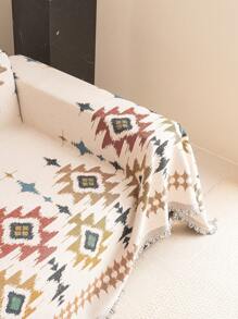 1 件波西米亚风格雪尼尔通用沙发套，防猫抓，防污，适合所有季节