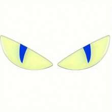 1 Pair Motorcycle Glow In The Dark Evil Eye Stickers, Motorcycle Small Devil Cat Eye Stickers, Creative Motorcycle Decals, Suitable For Motorcycle And Car Decoration