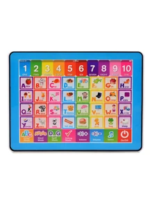 قطعة واحدة لعبة تعليمية مبكرة، لوحة لمس ذكية للأطفال، خيارات لونين، جهاز تعليم متعدد الوظائف بشكل آي باد إنجليزي، لعبة هدية لحفلة عيد الميلاد